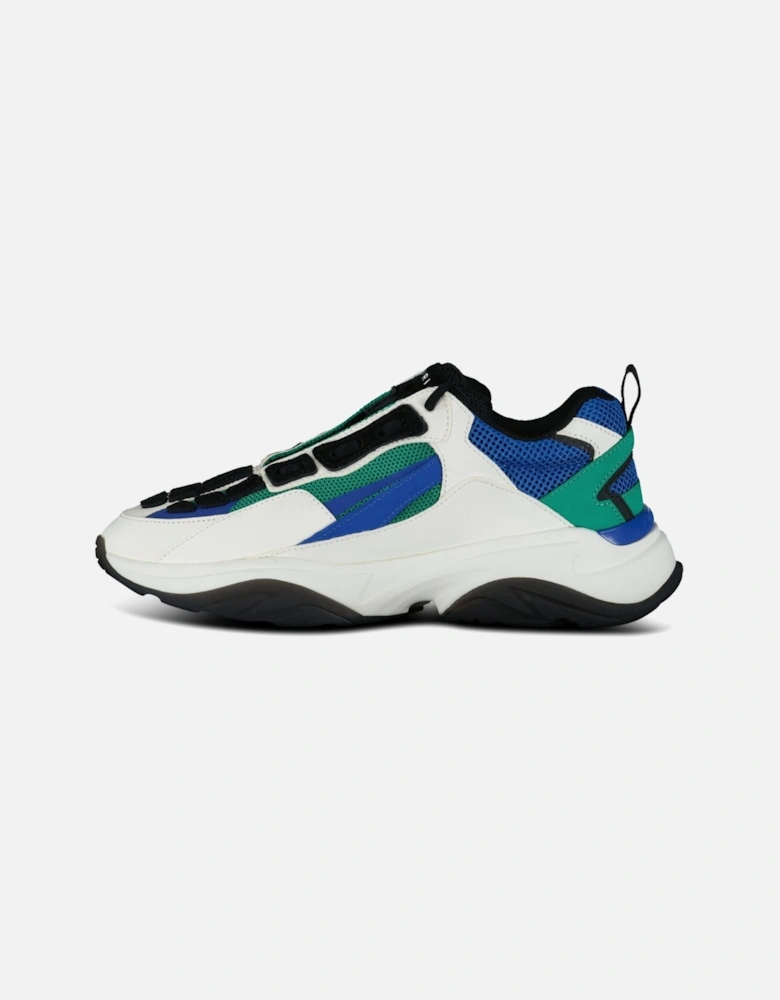 Bone Runner Leather & Mesh Blue & Green