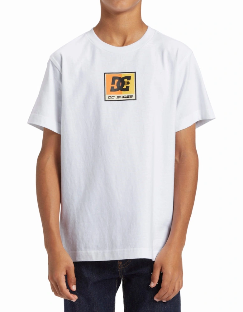 Kids Racer Short Sleeve Crew Neck Cotton T-Shirt