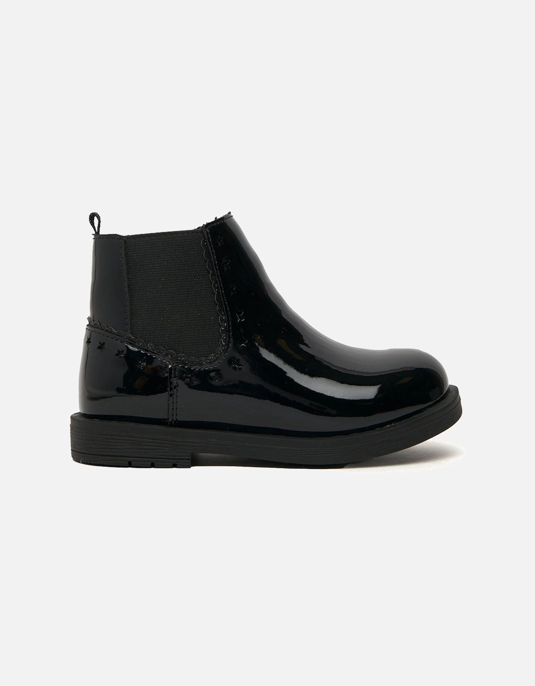 Classy Toddler Patent Chelsea Boot - Black, 2 of 1