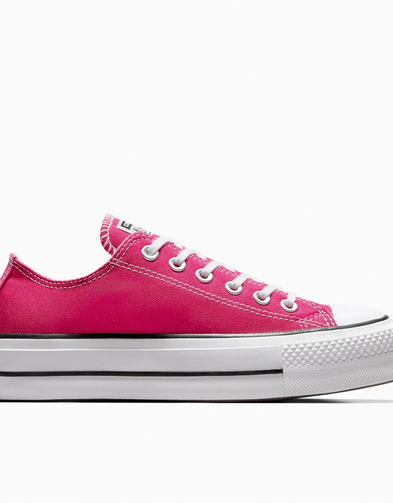 Womens Lift Seasonal Color Canvas Ox Trainers - Pink