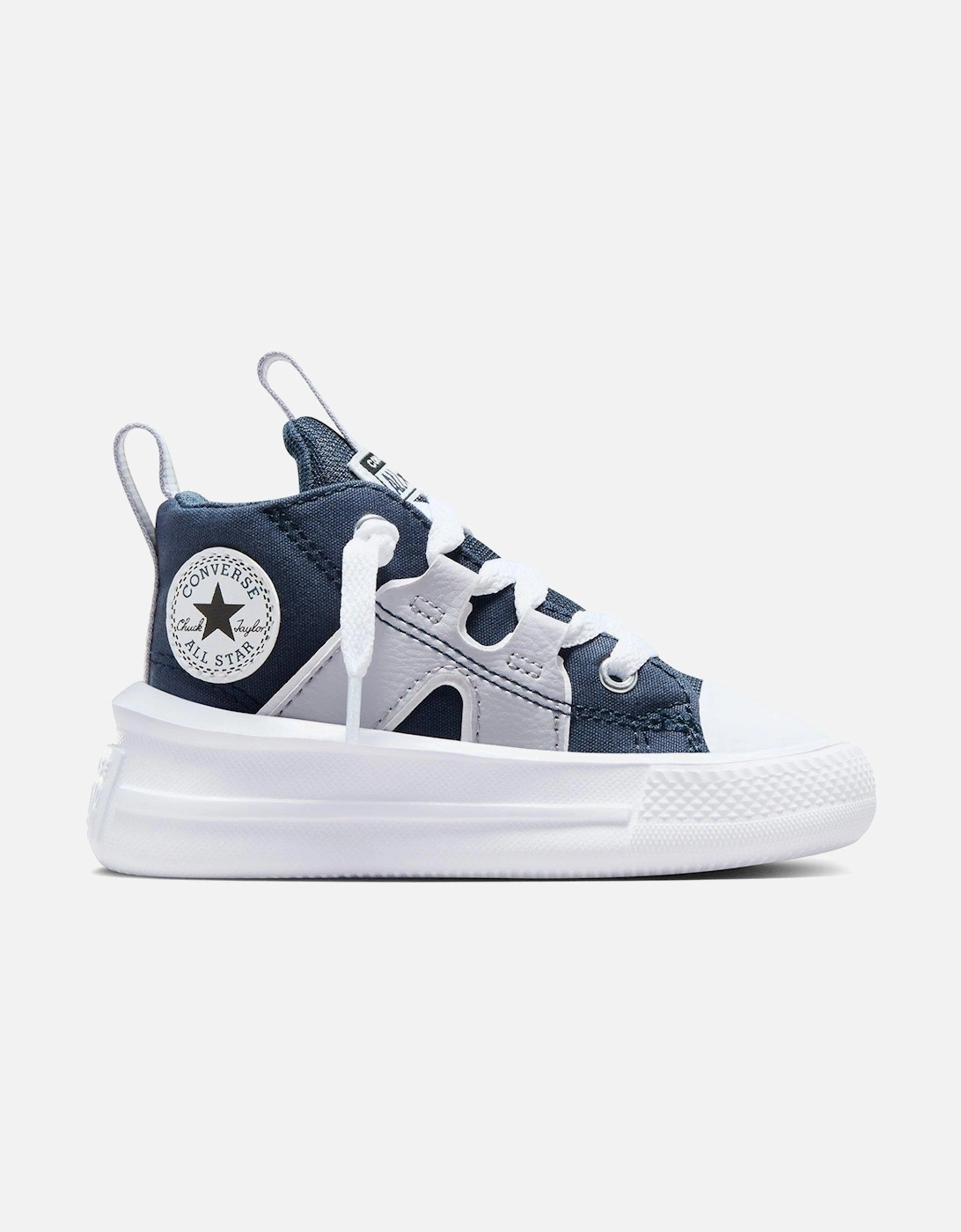 Infants 90s Sport Canvas Mid Trainers - Navy, 8 of 7