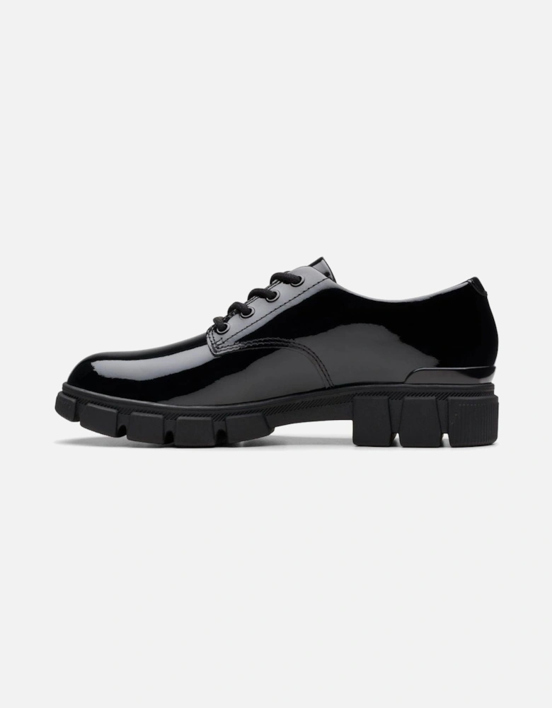 Evyn Lace Youth black patent