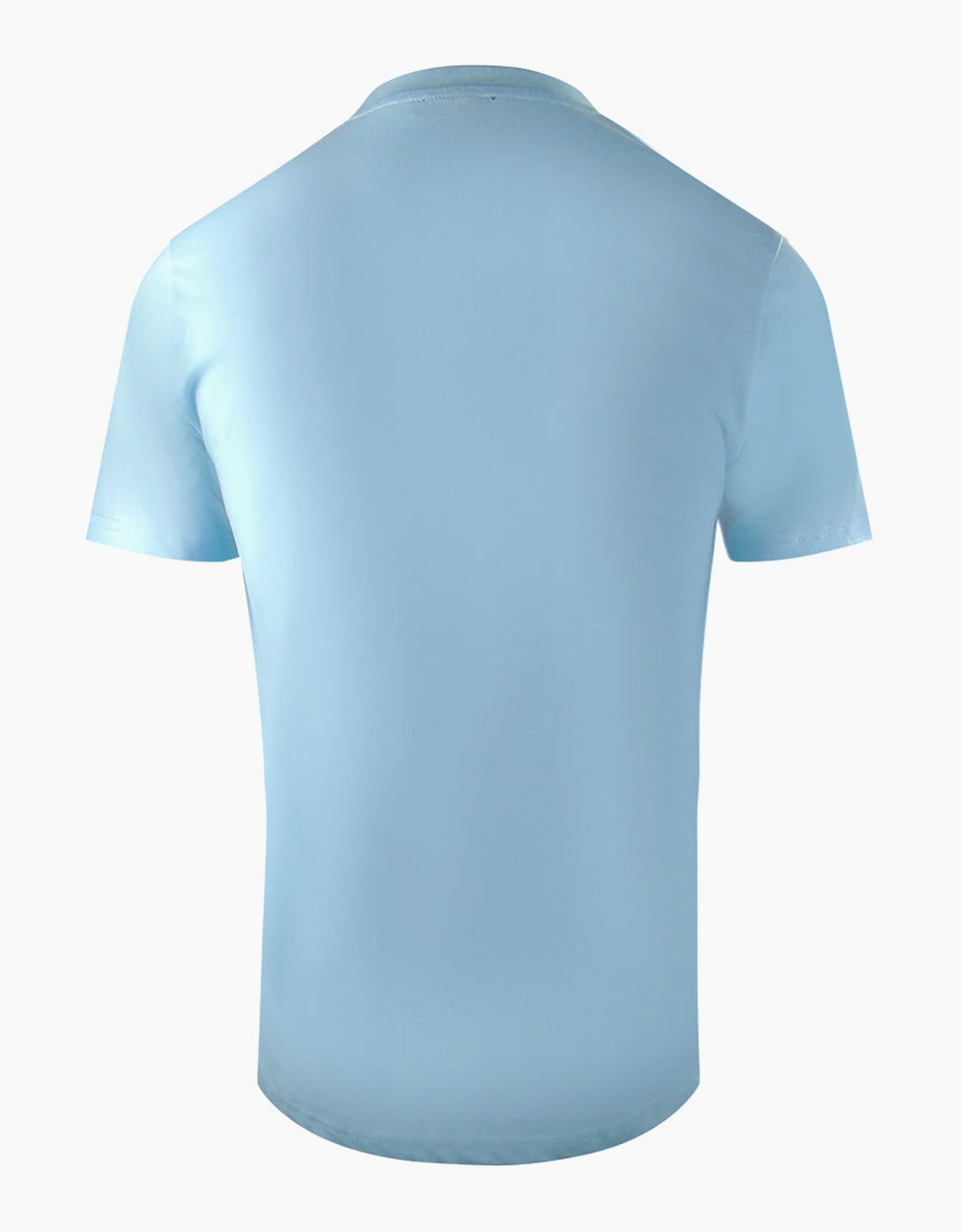 Roberto Cavalli Men's Light/Blue Cavalli Class Asymmetric Box Design T Shirt - : 40/Regular L