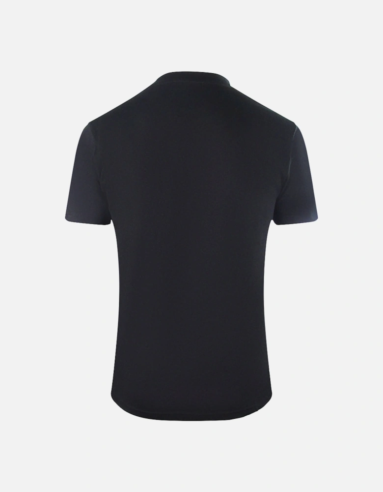 Cavalli Class Flaming Logo Black T Shirt