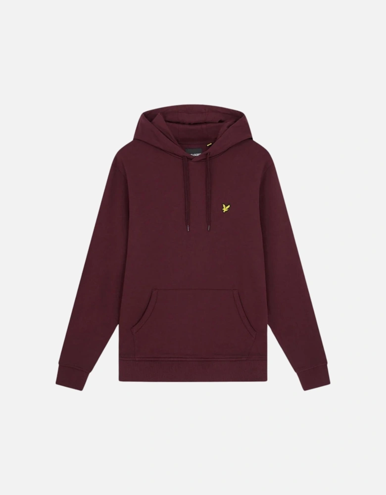 Lyle Scott Plain Rich Burgundy Hoodie