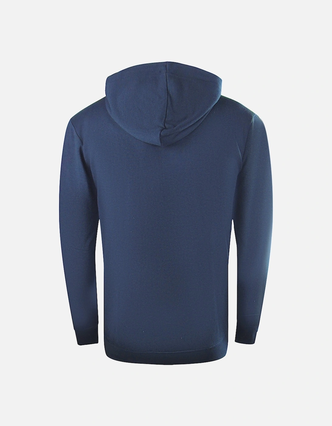 Cavalli Class Aysmmetric Box Design Navy Blue Zip Up Hoodie