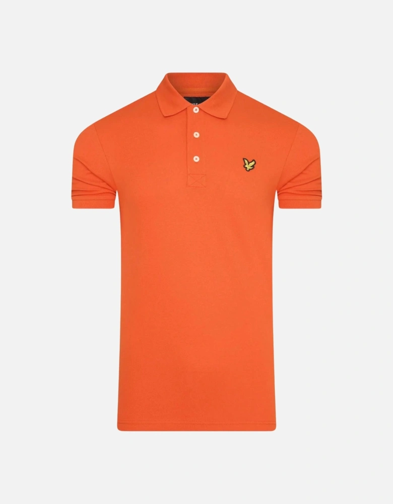 Tangerine Tango Plain Polo Shirt