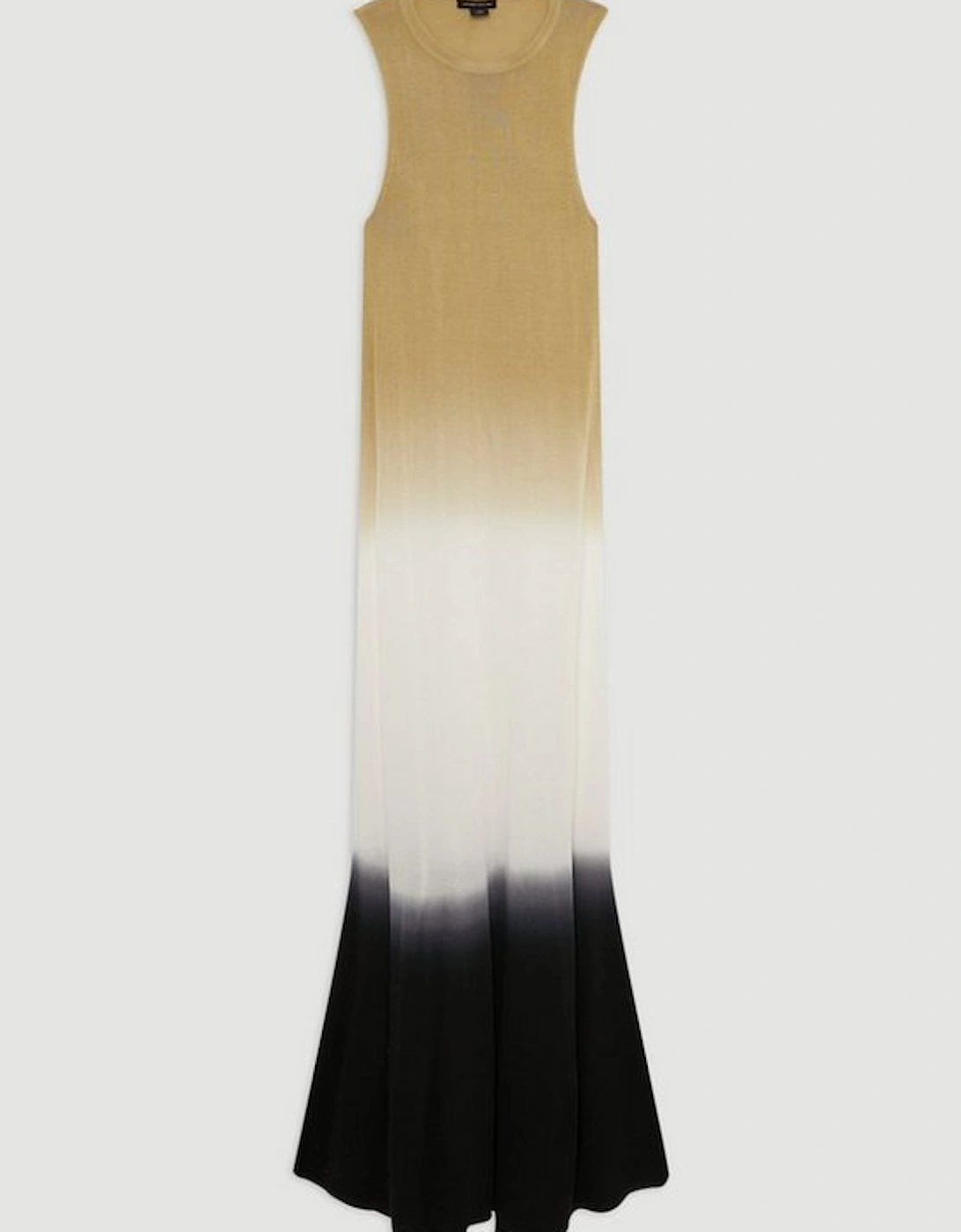 Premium Viscose Knit Ombre Maxi Dress