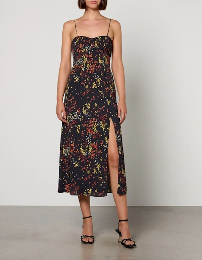 MAX&Co. Gina Floral-Print Chiffon Dress