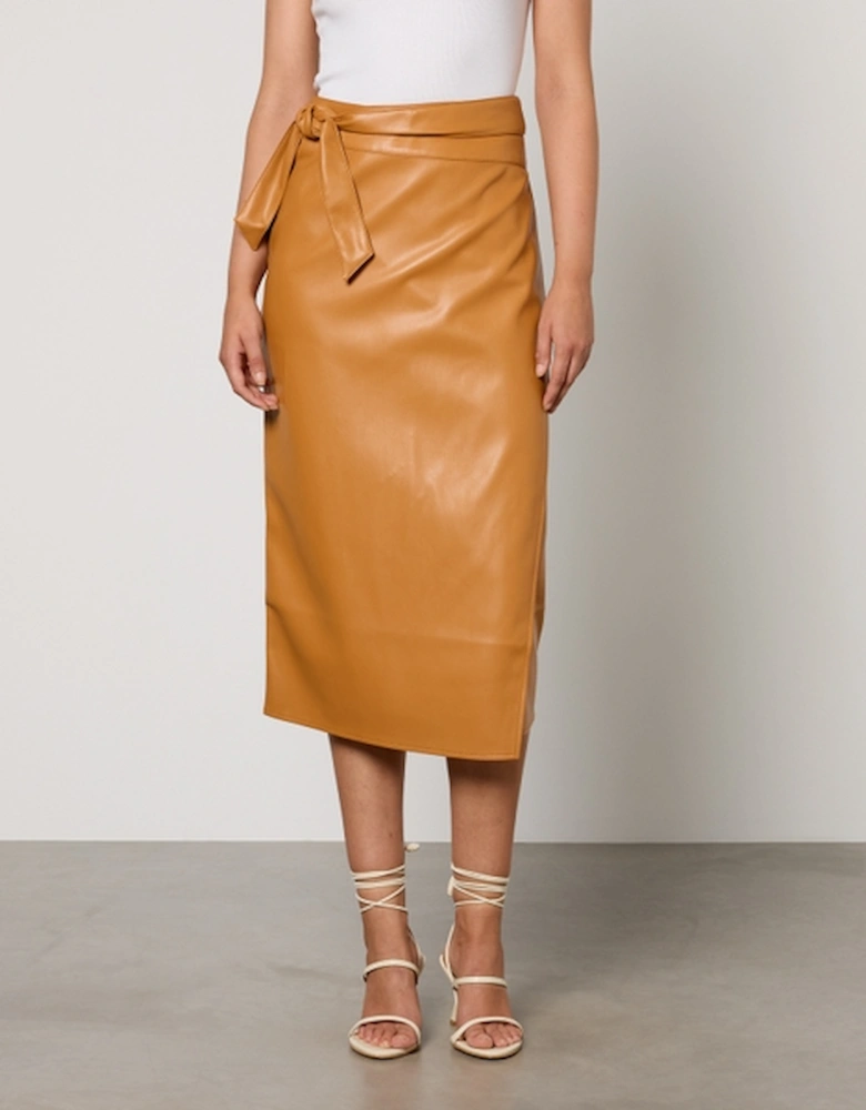 Jaspre Vegan Leather Skirt