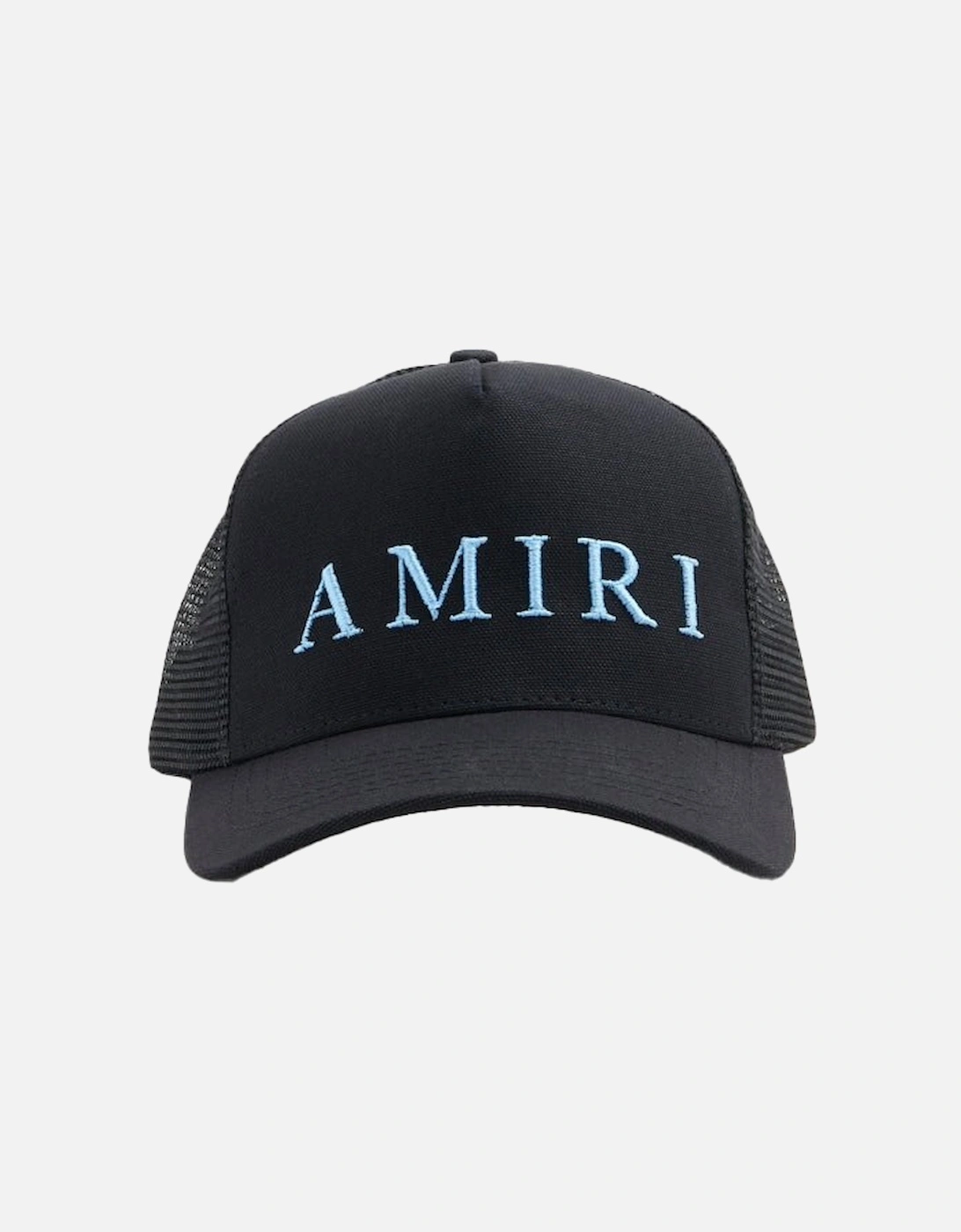 Embroidery Logo Trucker Cap Carolina Blue & Black, 4 of 3