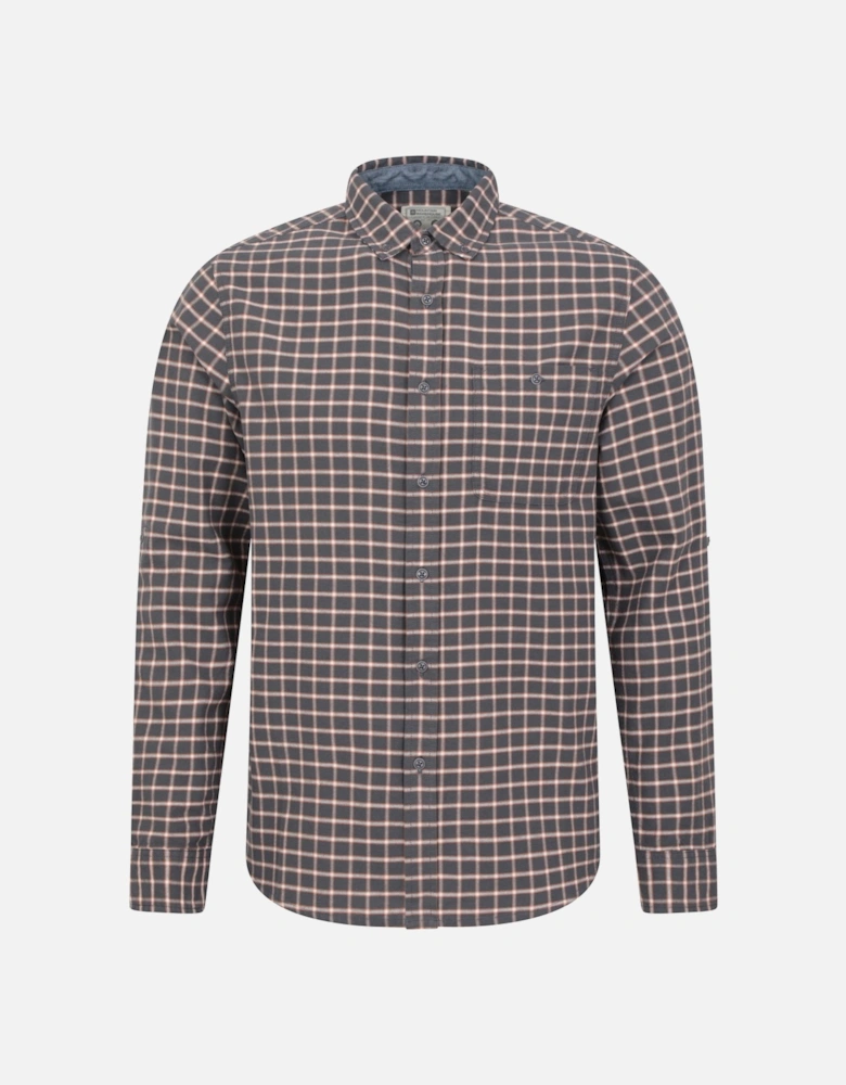 Mens Driftwood Checked Organic Shirt