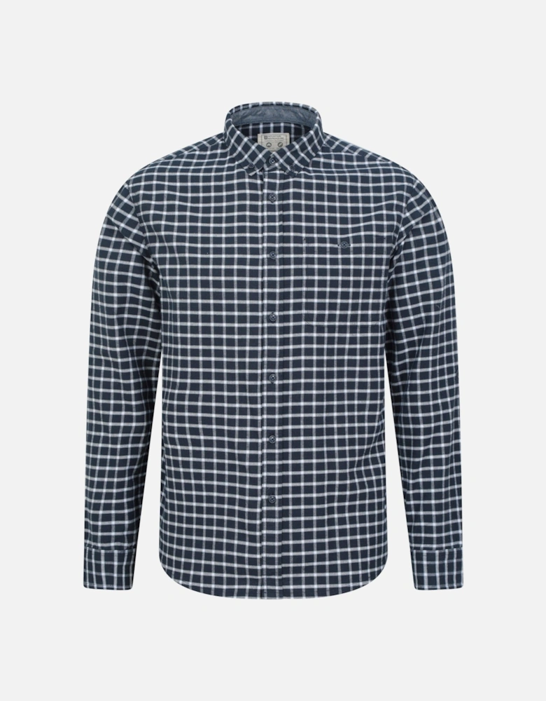 Mens Driftwood Checked Organic Shirt