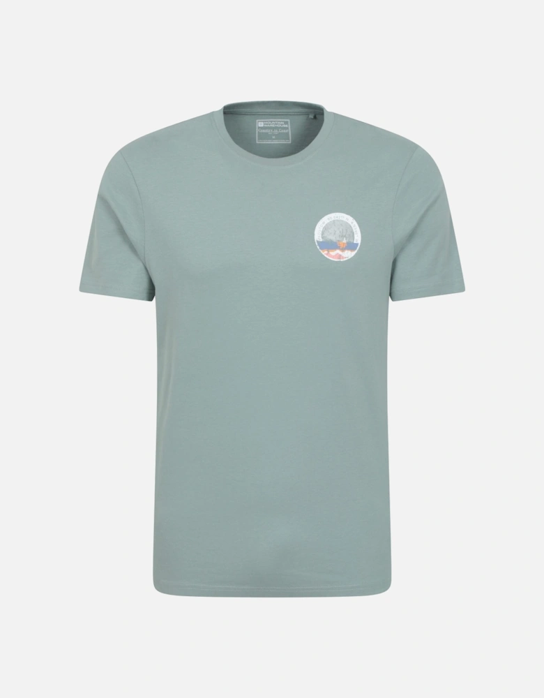 Mens Padstow Printed Organic T-Shirt