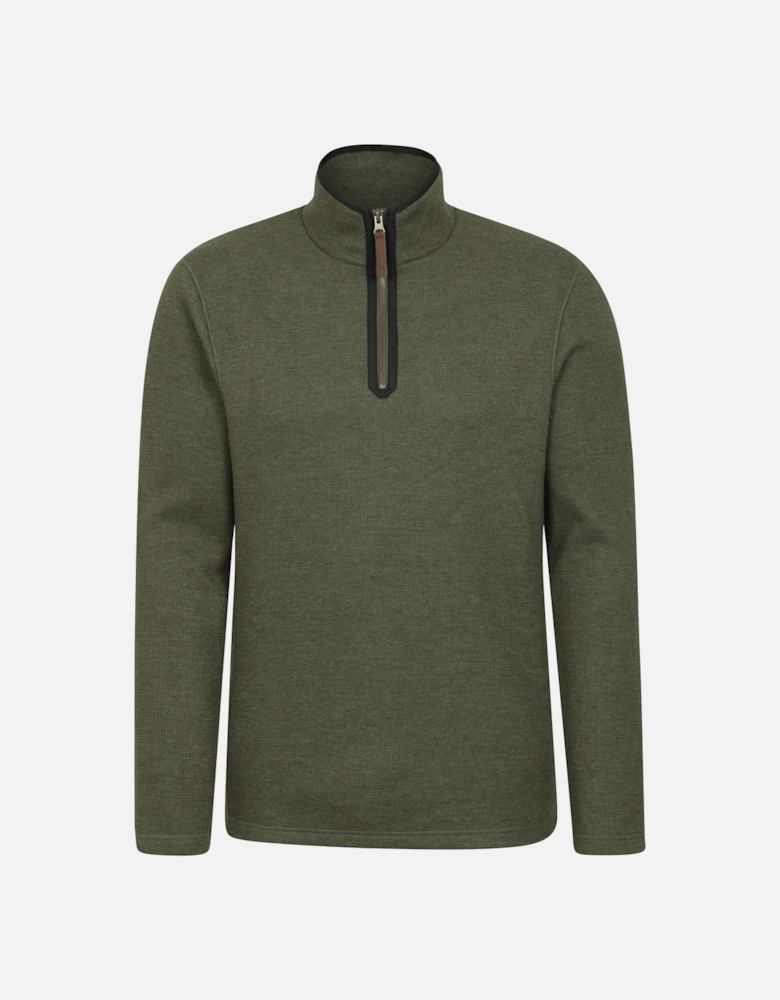 Mens Beta Contrast Zip Top