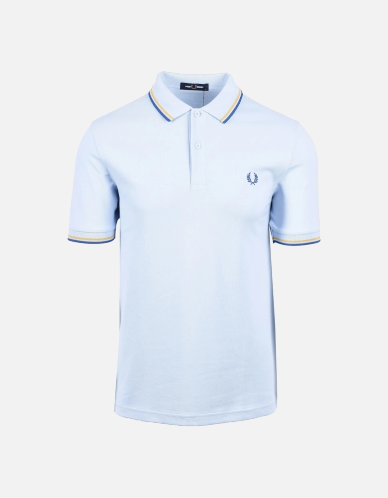 Twin Tipped Polo Shirt Light Smoke/Honey Comb/Shaded Cobalt