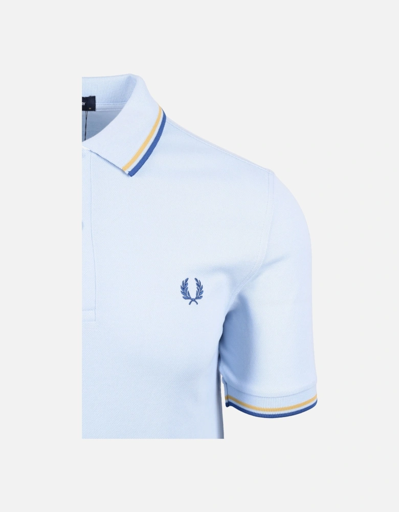 Twin Tipped Polo Shirt Light Smoke/Honey Comb/Shaded Cobalt