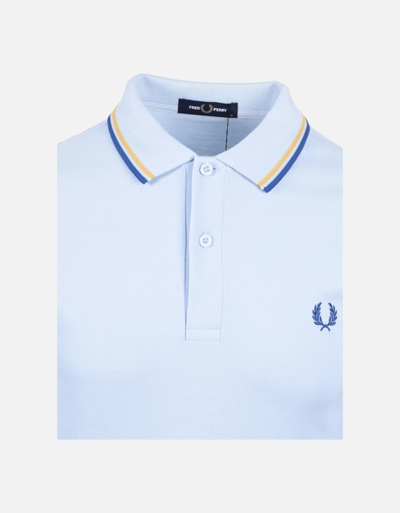 Twin Tipped Polo Shirt Light Smoke/Honey Comb/Shaded Cobalt