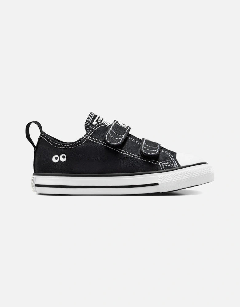 Infants Sketch Canvas Ox Trainers - Black/white