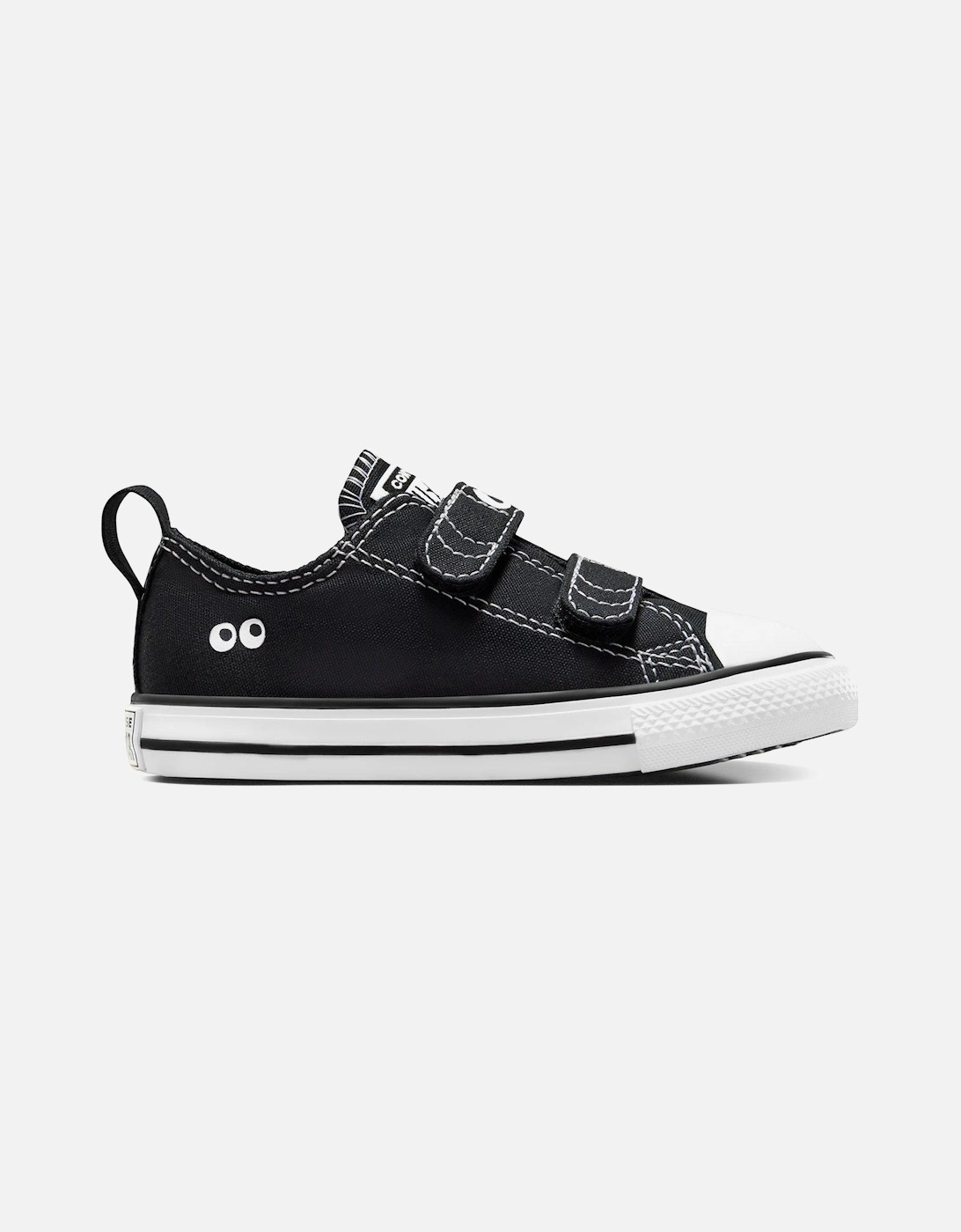 Infants Sketch Canvas Ox Trainers - Black/white, 8 of 7