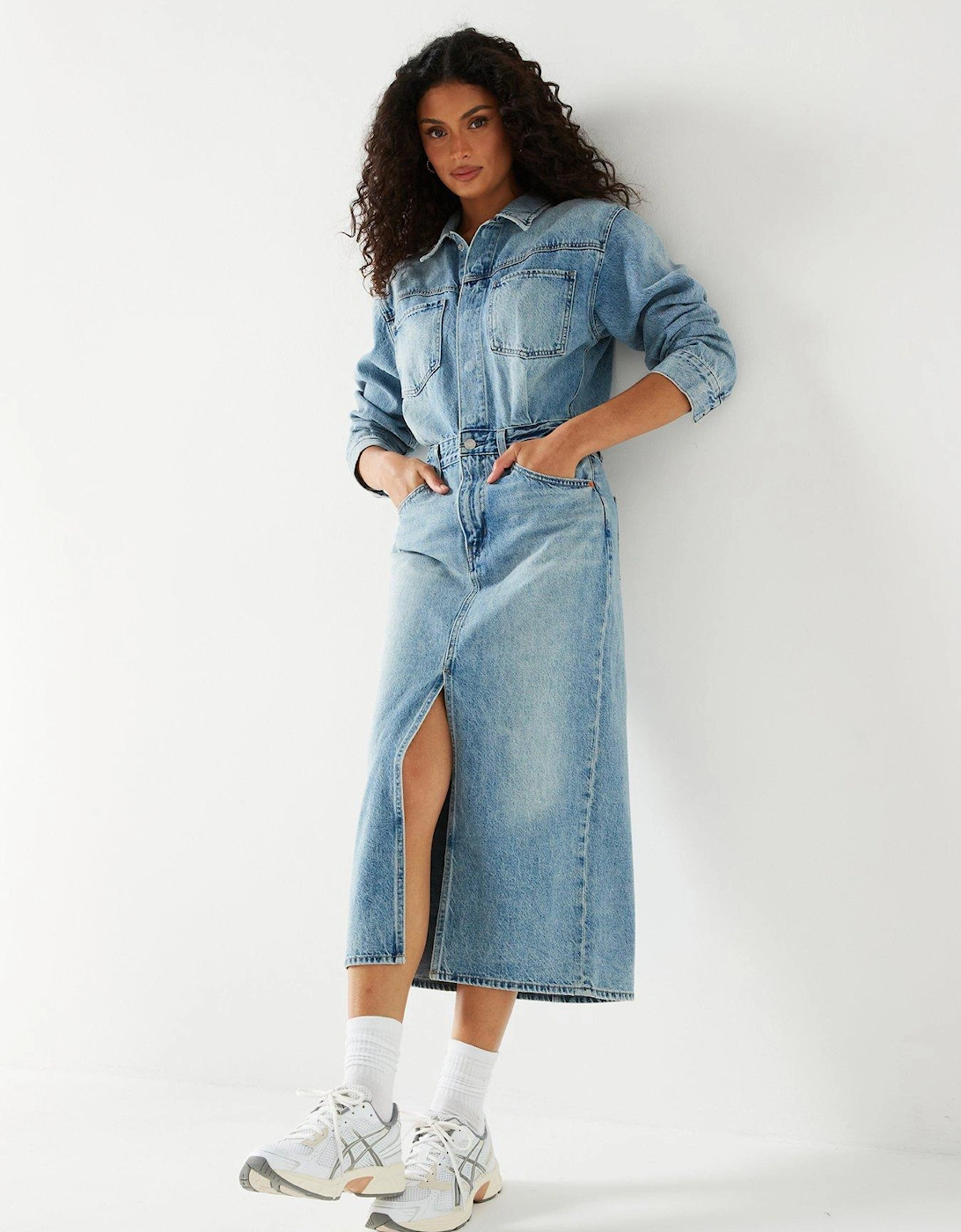 Western Denim Midi Dress - Feeling This, 7 of 6