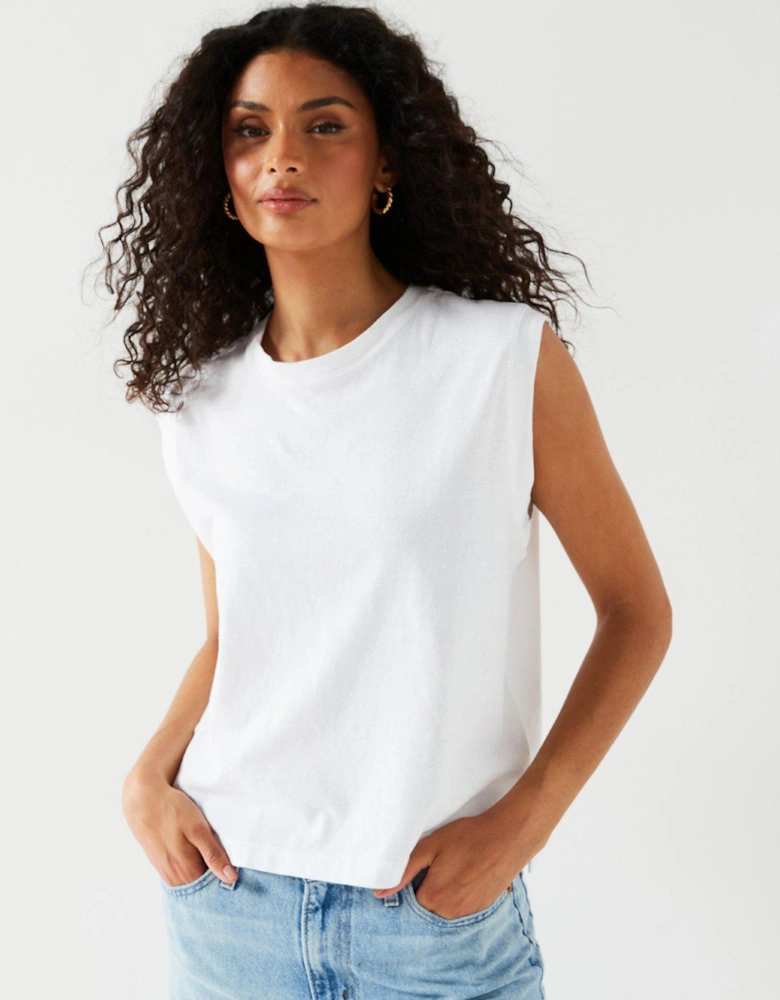Boxy Tank Top - White