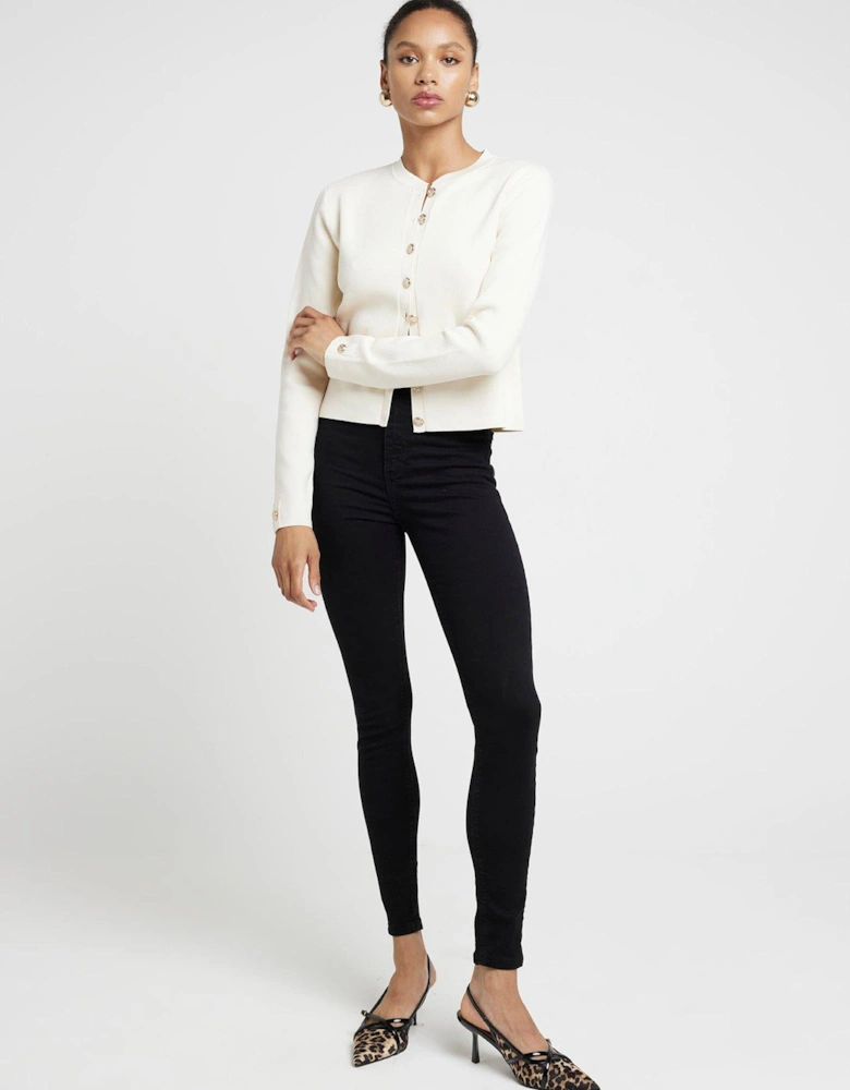 High Rise Super Skinny Jeans - Black