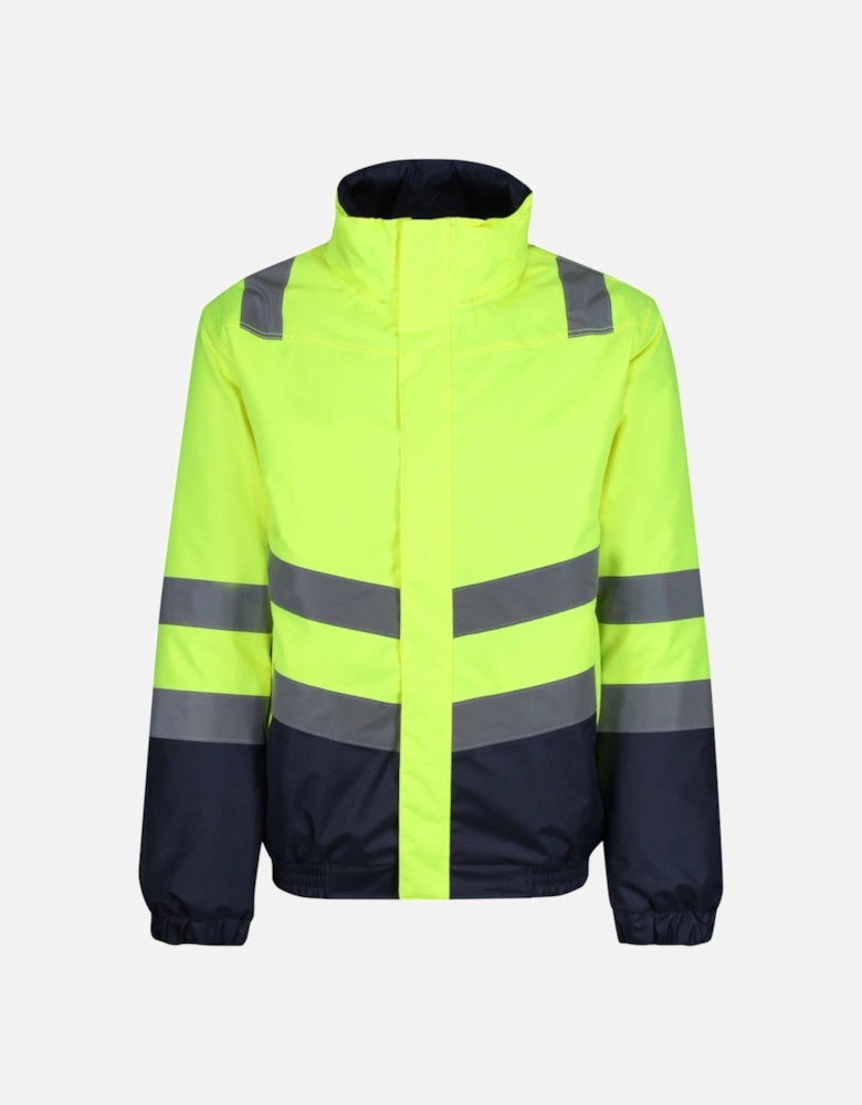 Professional Mens Hi Vis Reflective Bomber Jacket