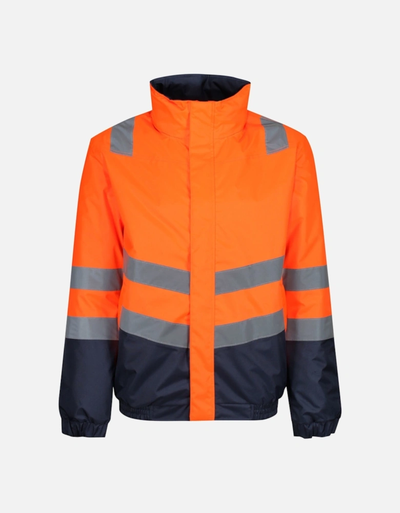 Professional Mens Hi Vis Reflective Bomber Jacket