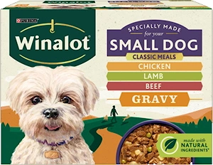 Meaty Chunks Mixed In Gravy Small Dog Wet Food Pouches x12