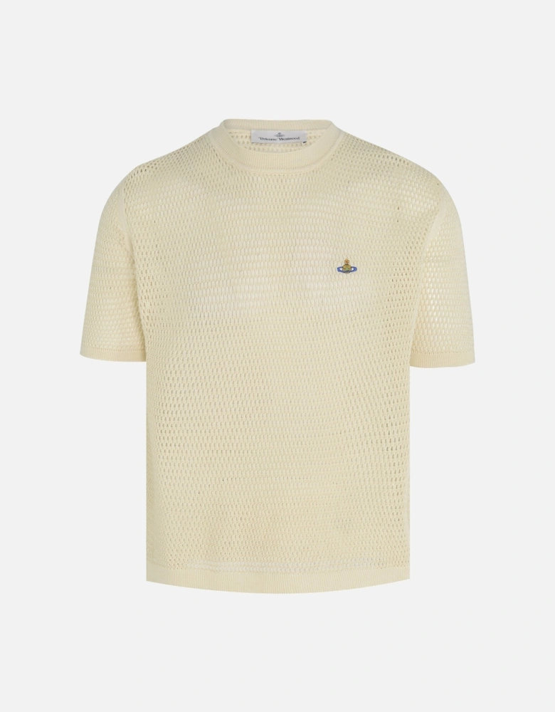 Julian Knitted T-Shirt Cream