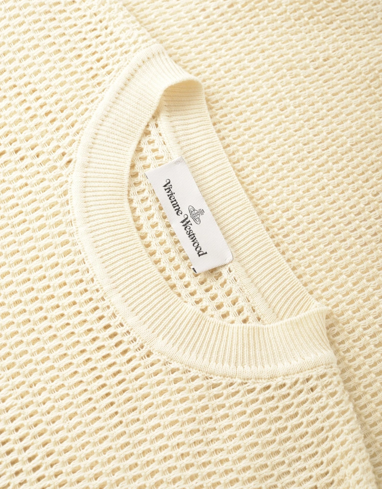 Julian Knitted T-Shirt Cream