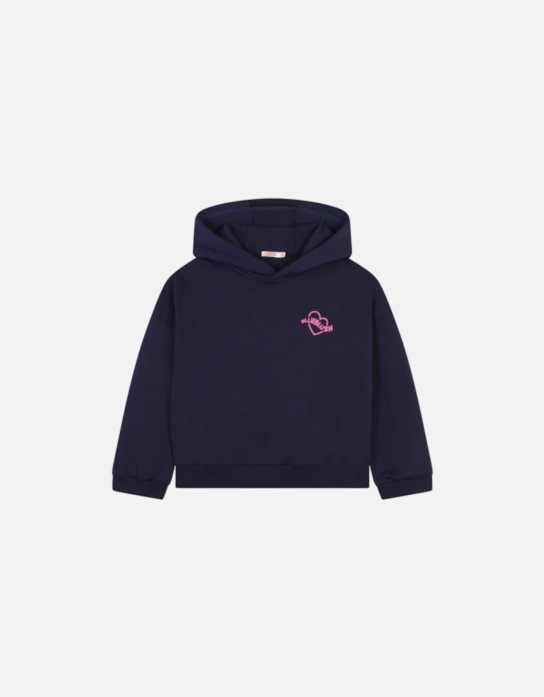 Navy Multicoloured Hoody