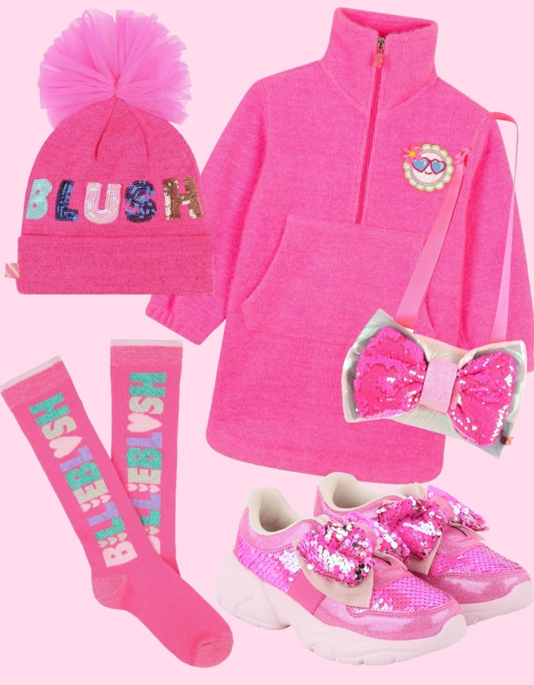 Pink Hat and Snood Set