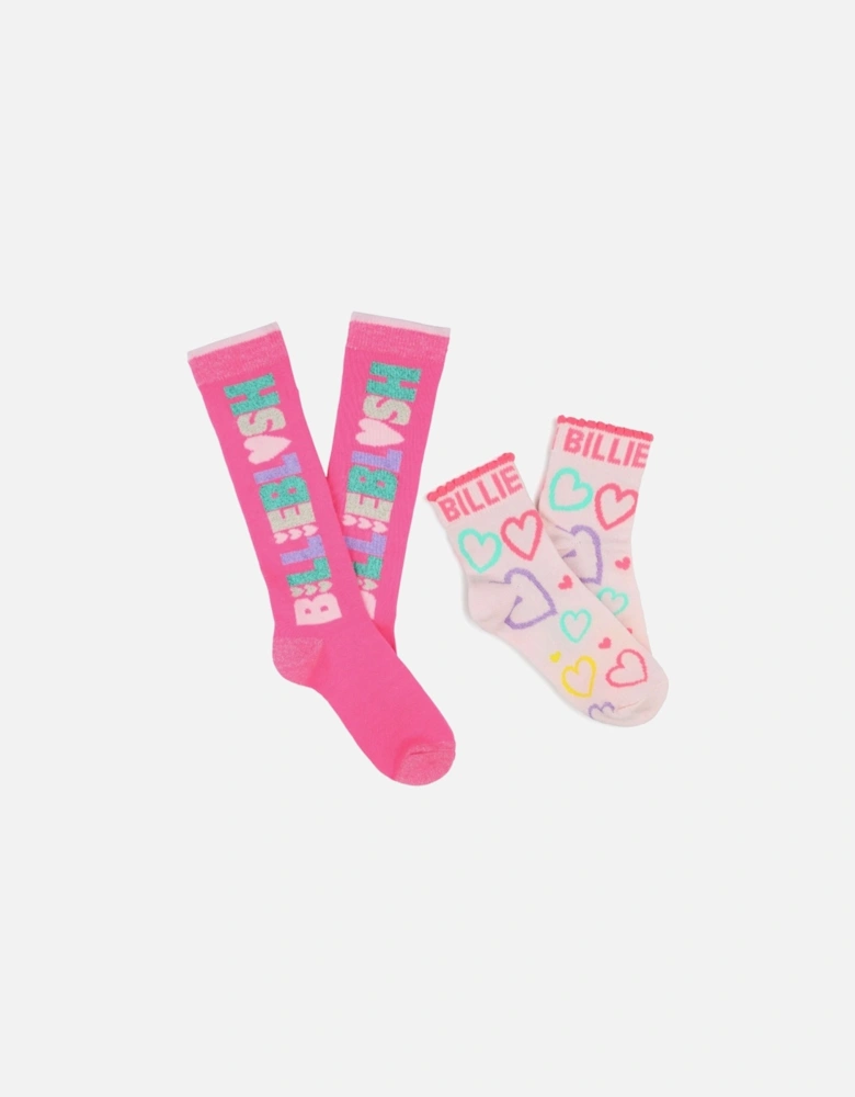 Pink Knee Socks (2 Pack)