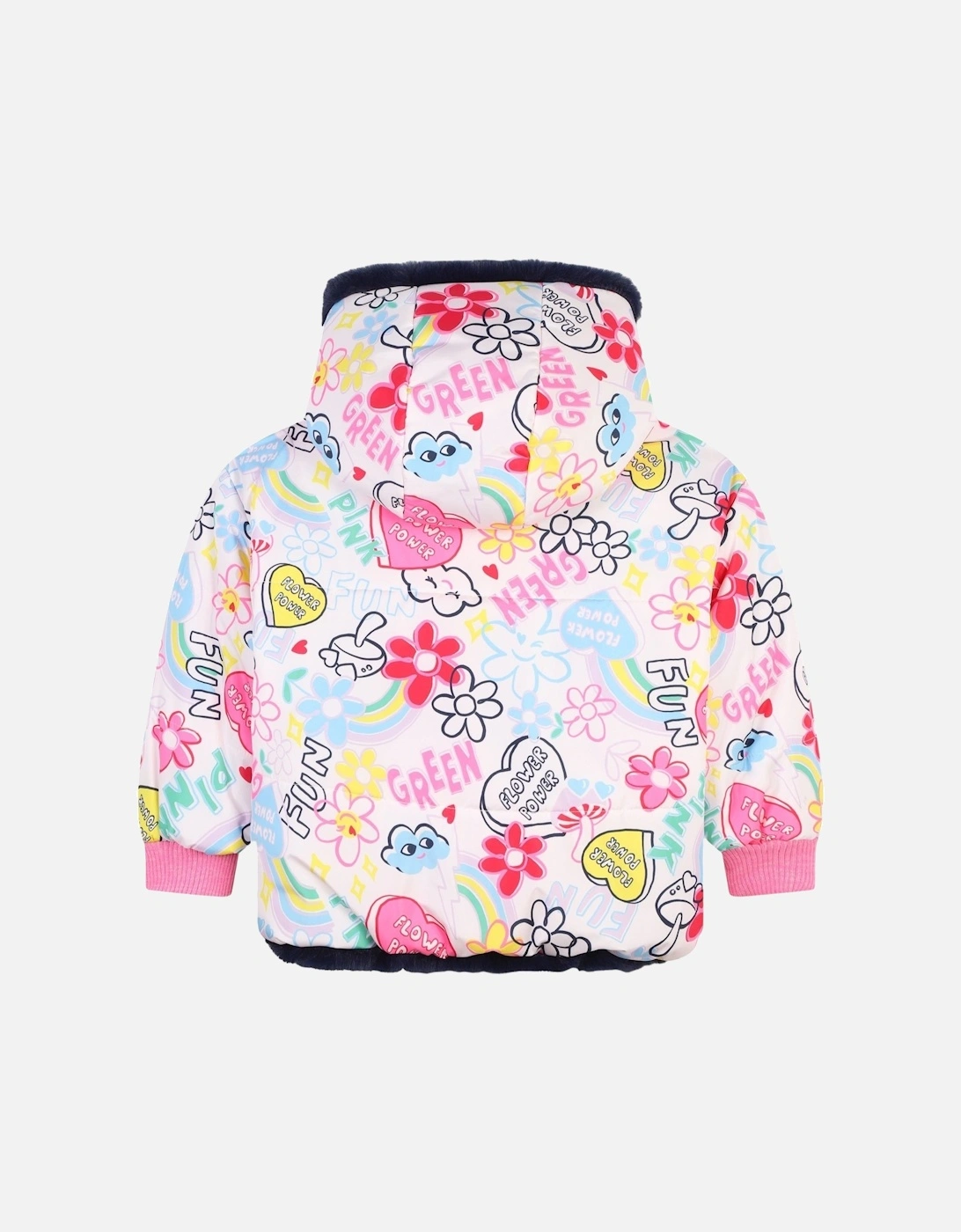 Pink Graffiti Reversible Coat