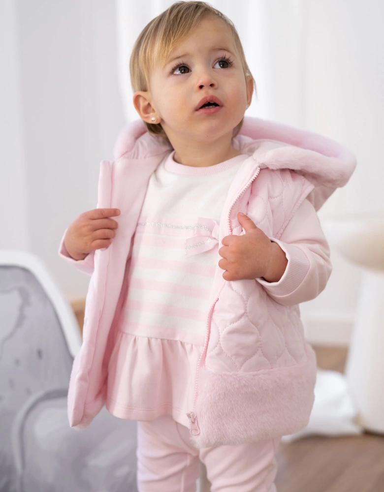 Pink Padded Body Warmer