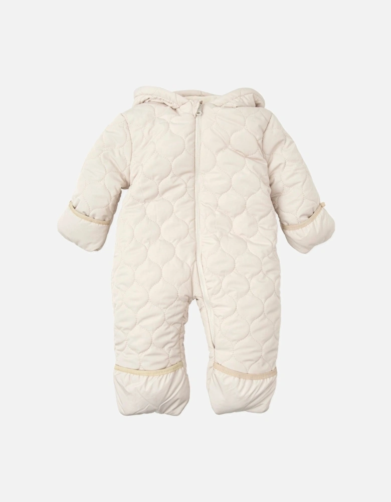 Cream Padded Snowsuit