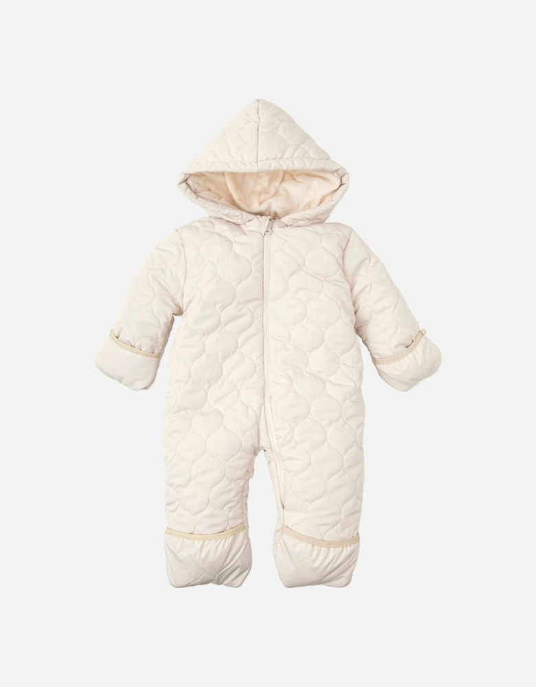 Cream Padded Snowsuit