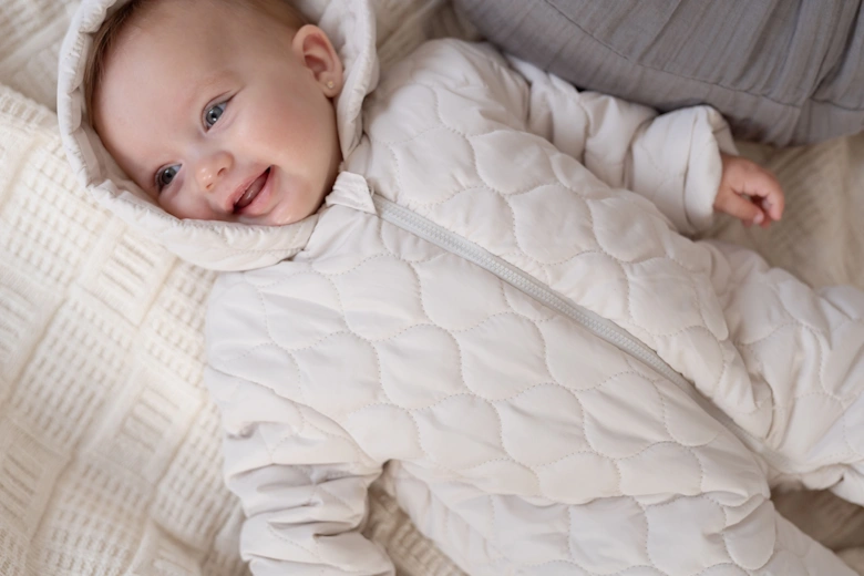 Cream Padded Snowsuit