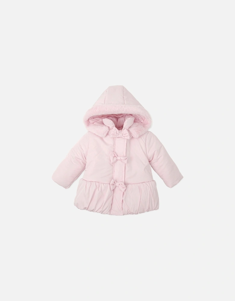 Pink Bows Parka Coat