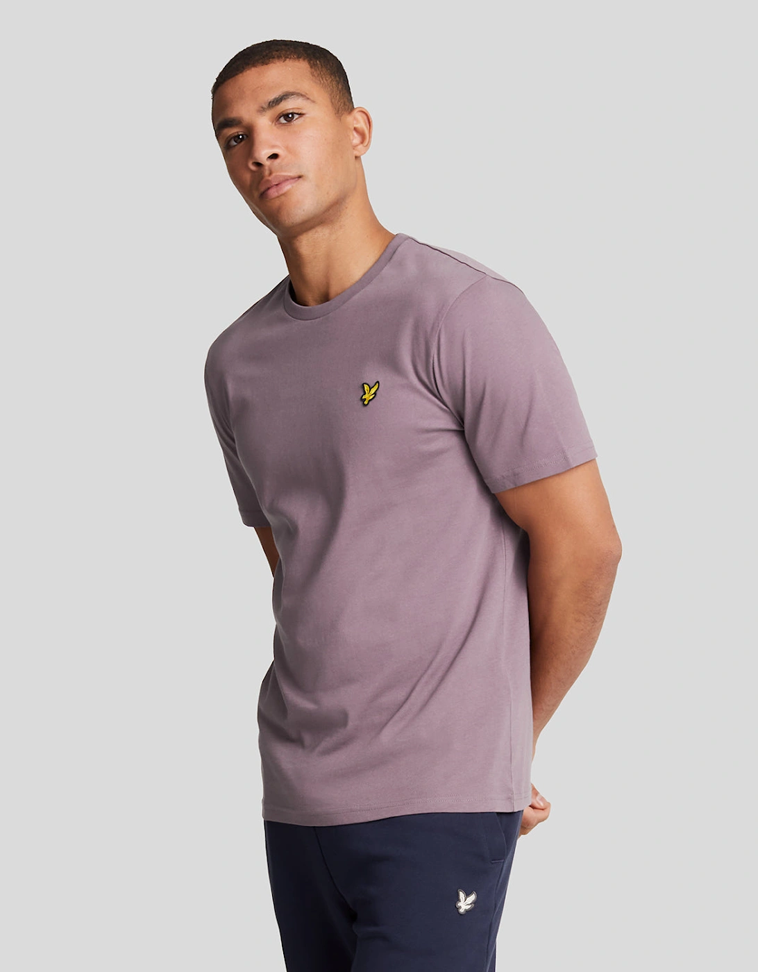 Lyle And Scott Men's Plain T-Shirt - Purple - Size: Regular/34