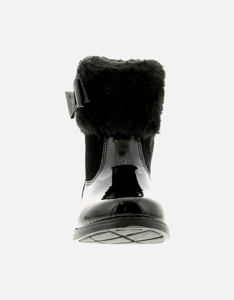 Girls Boots Ankle Younger Jane Zip black UK Size