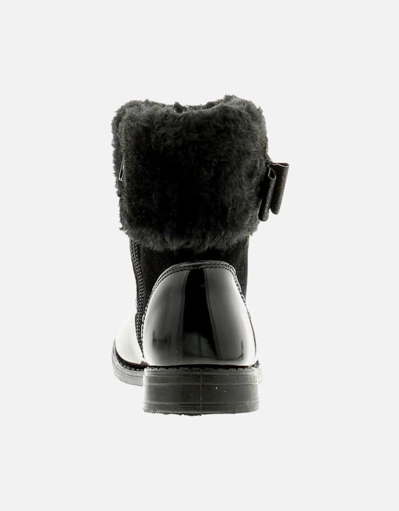Girls Boots Ankle Younger Jane Zip black UK Size