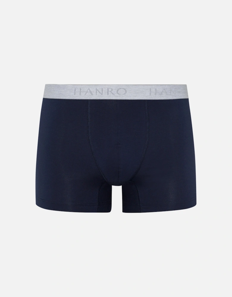 2-Pack Cotton Essentials Boxer Trunks, Light Melange / Deep Navy