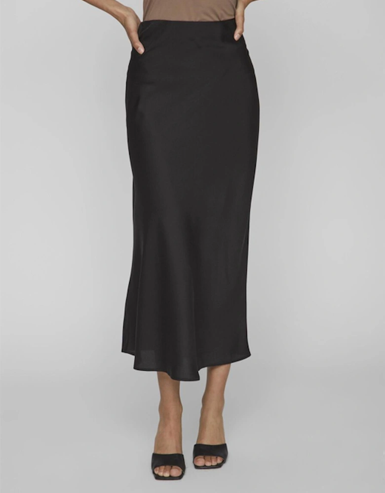 Women's High Waist Maxi Skirt Black