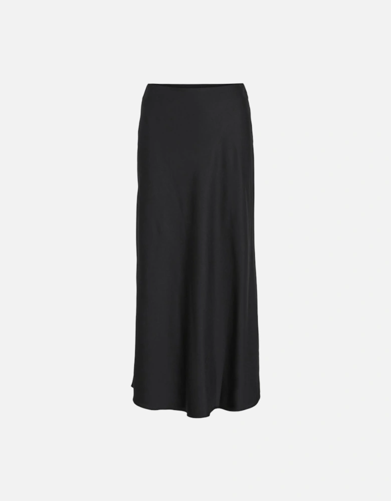 Women's High Waist Maxi Skirt Black