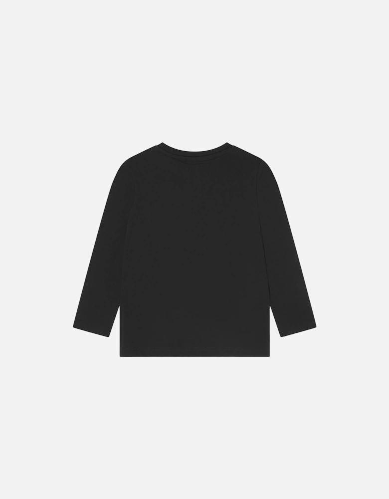 Black Logo Long Sleeve T-Shirt