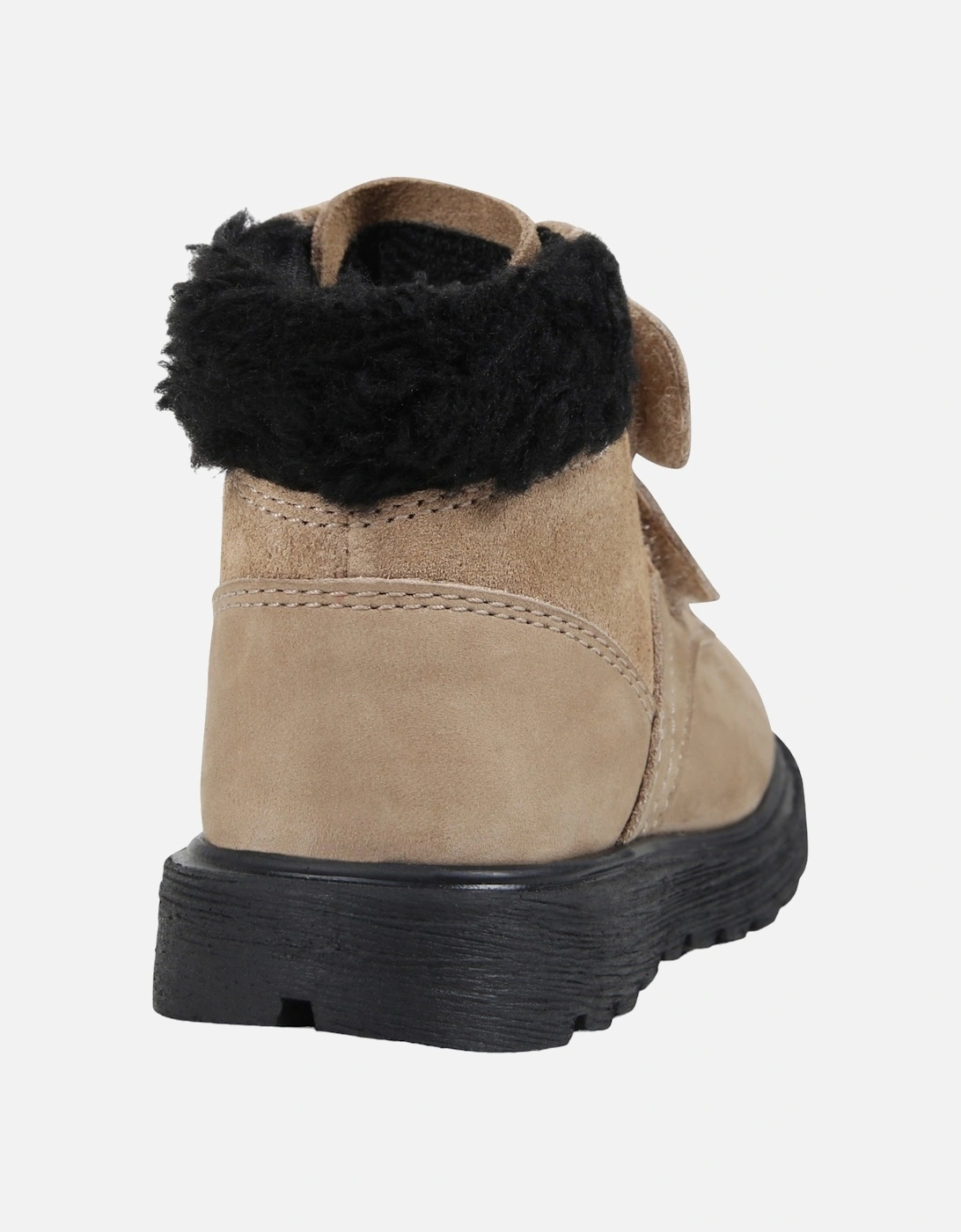 Tan Logo Suede Boots