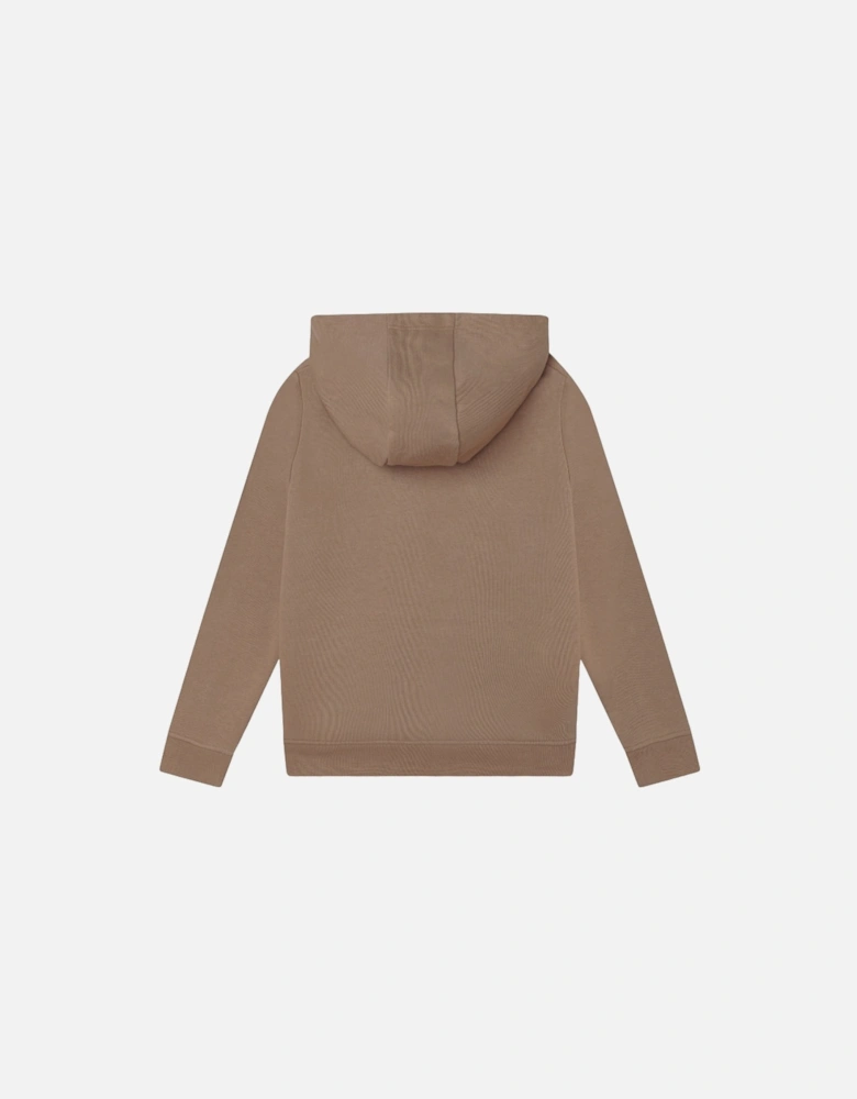 Tan Logo Hoody